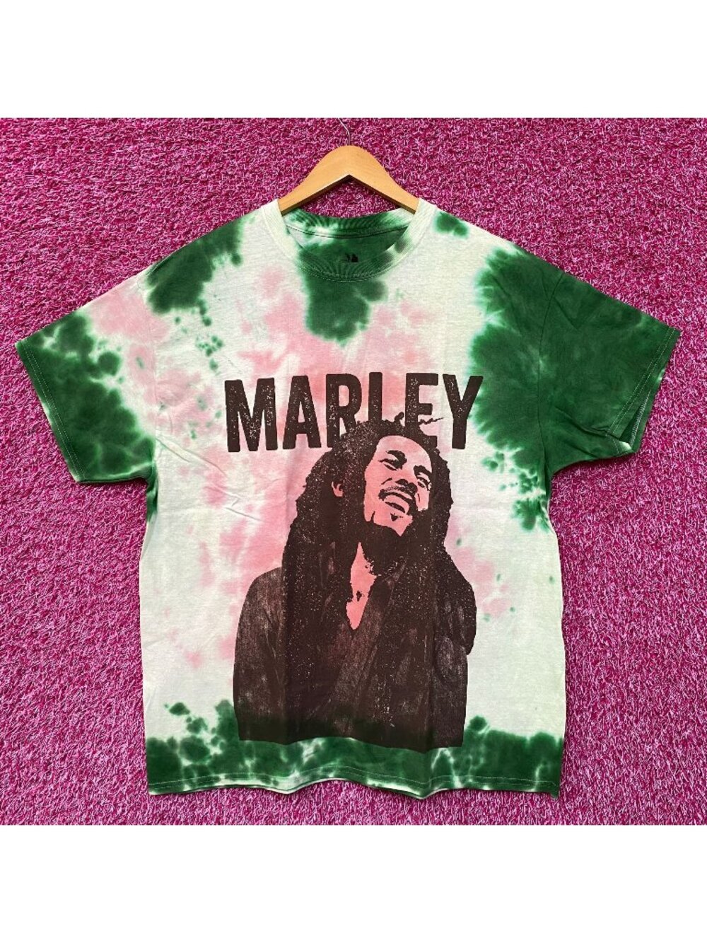 Bob Marley One Love Jamaican Reggae Poster Tie Dye 1X